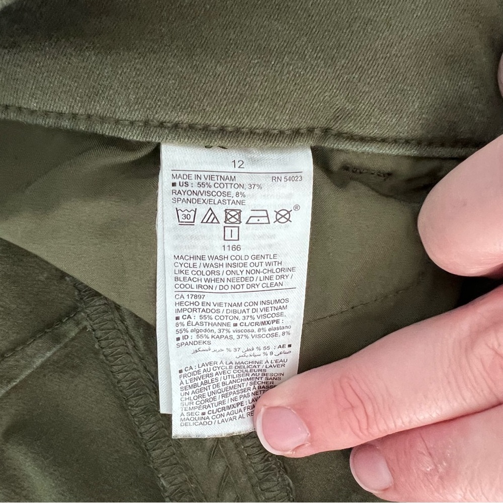 Old Navy Green Pixie High Rise Pant Size 12 - Picture 6 of 6